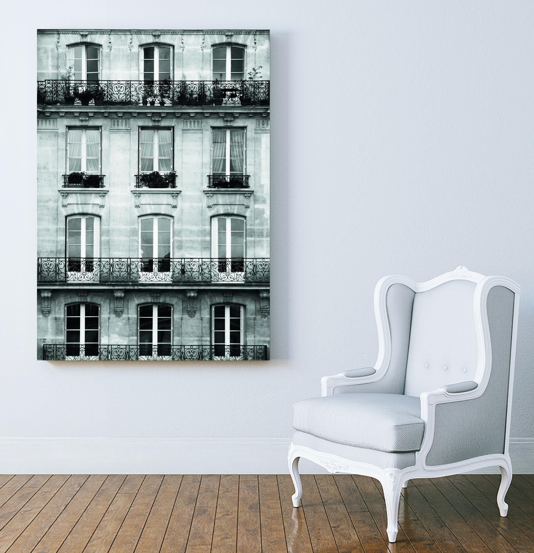 Across the Street II by Laura Marshall on GIANT ART - black architectural