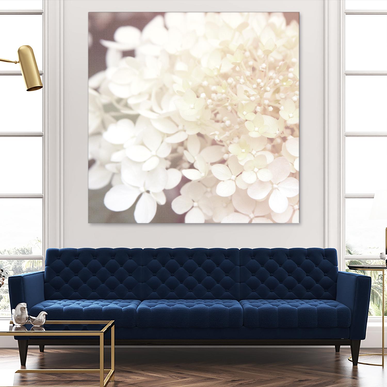 Hydrangea Dream II by Laura Marshall on GIANT ART - grey floral