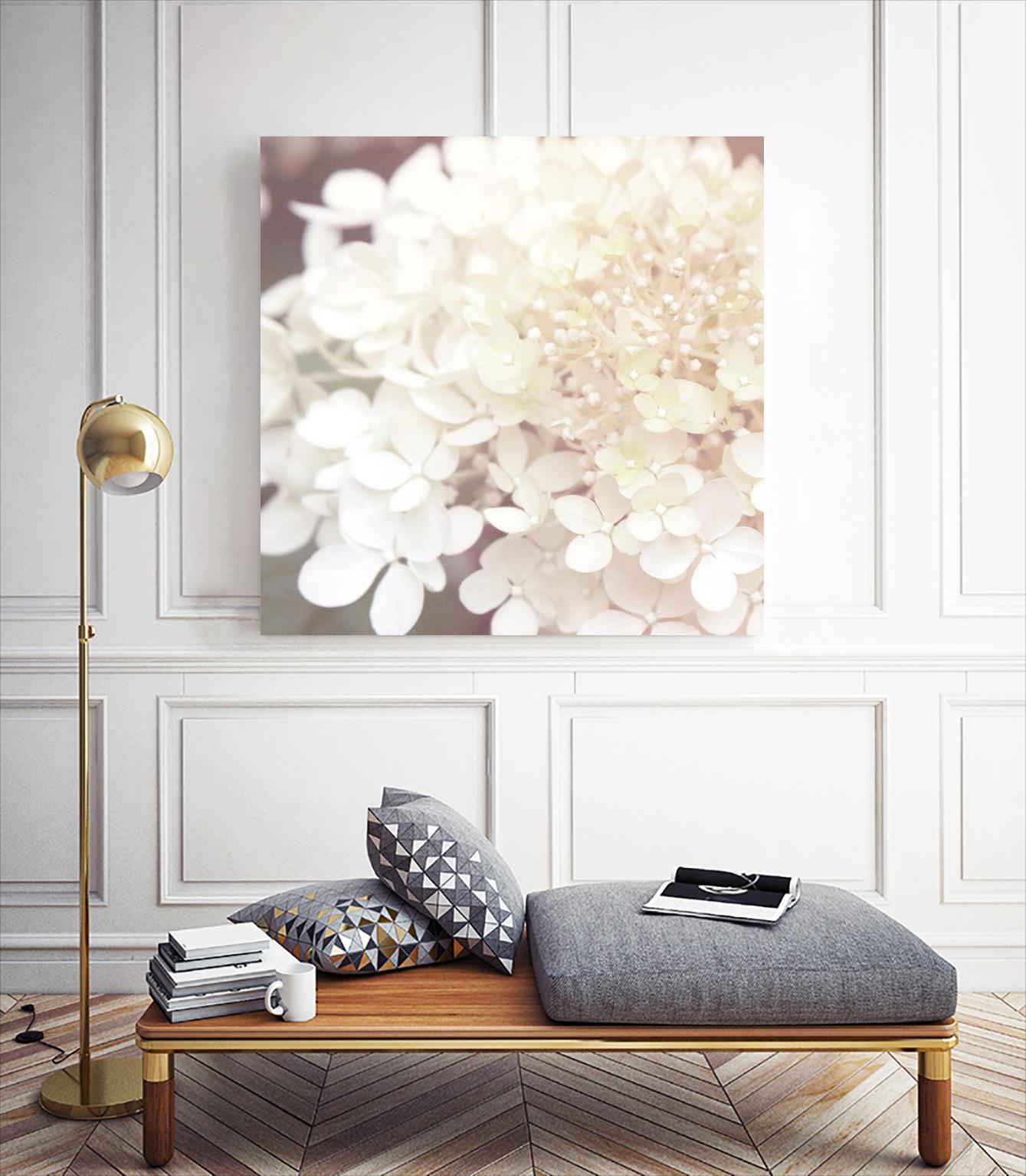 Hydrangea Dream II by Laura Marshall on GIANT ART - grey floral