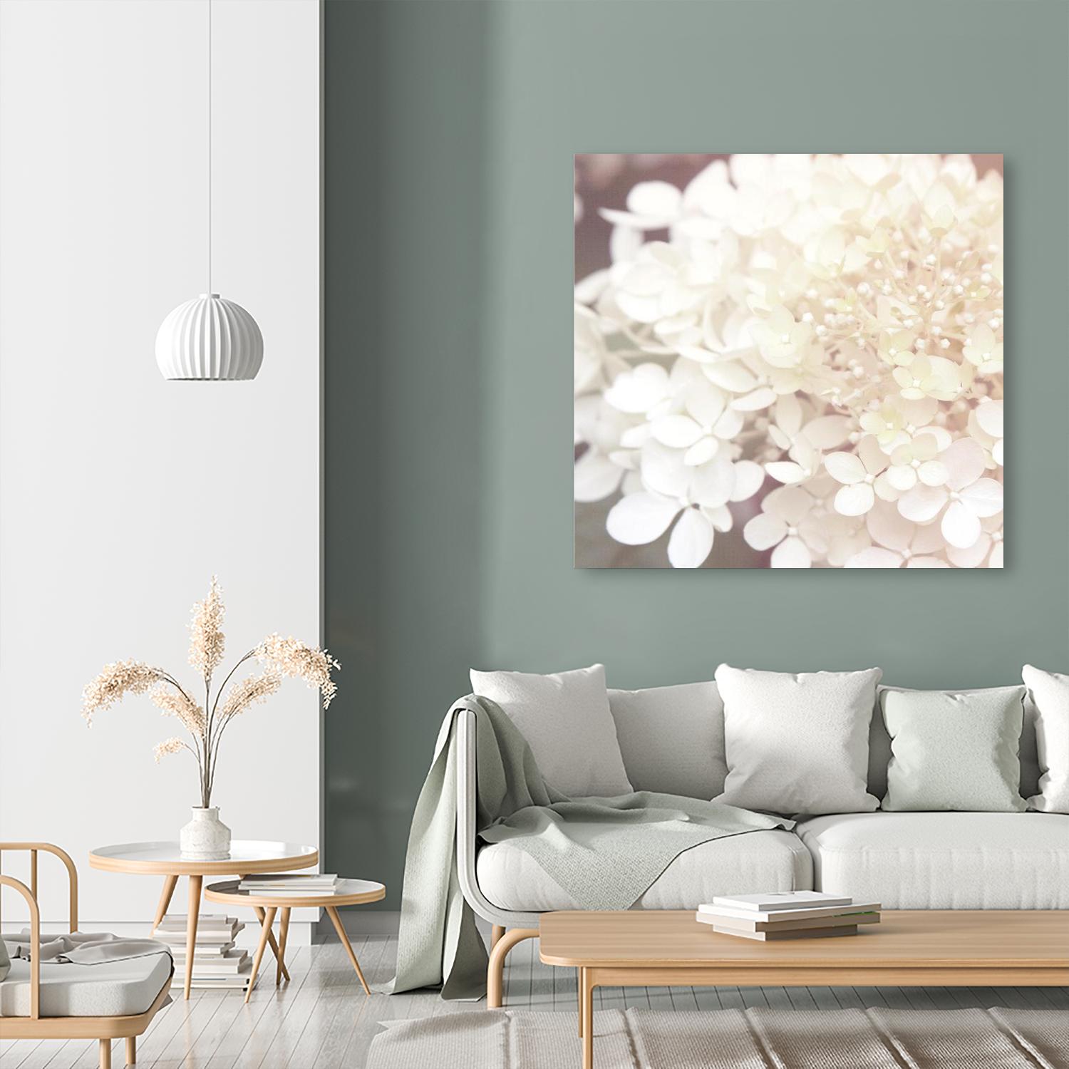 Hydrangea Dream II by Laura Marshall on GIANT ART - grey floral