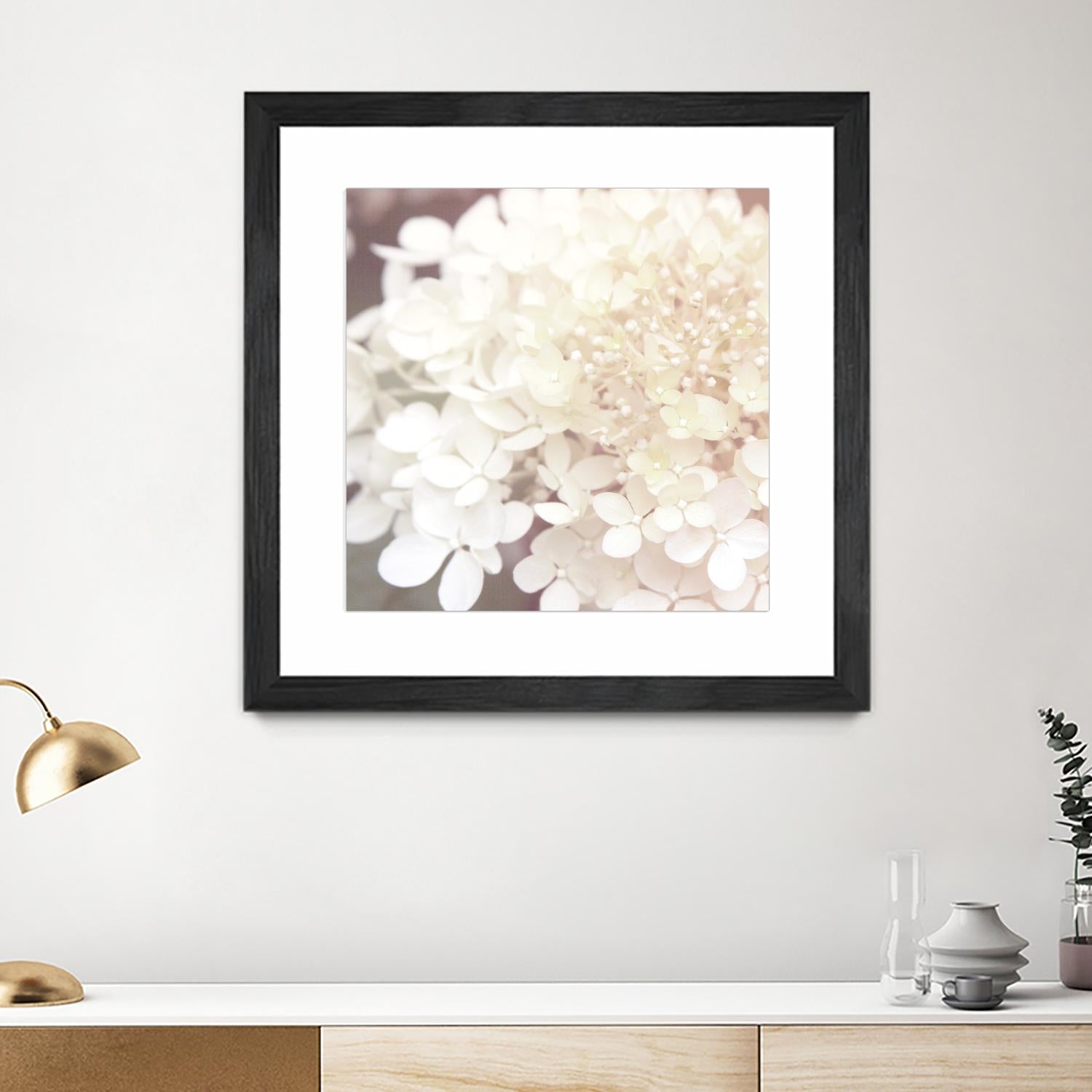 Hydrangea Dream II by Laura Marshall on GIANT ART - grey floral