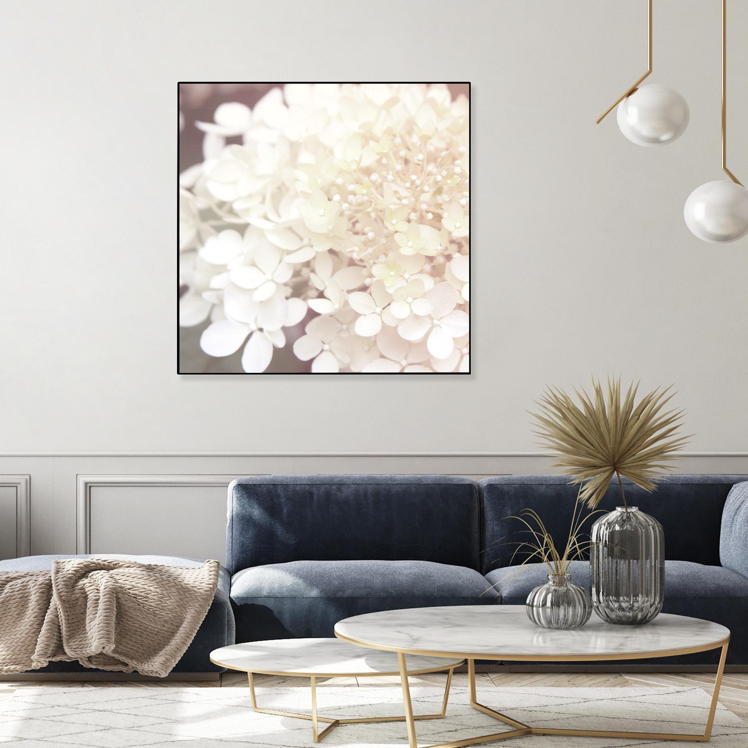 Hydrangea Dream II by Laura Marshall on GIANT ART - grey floral