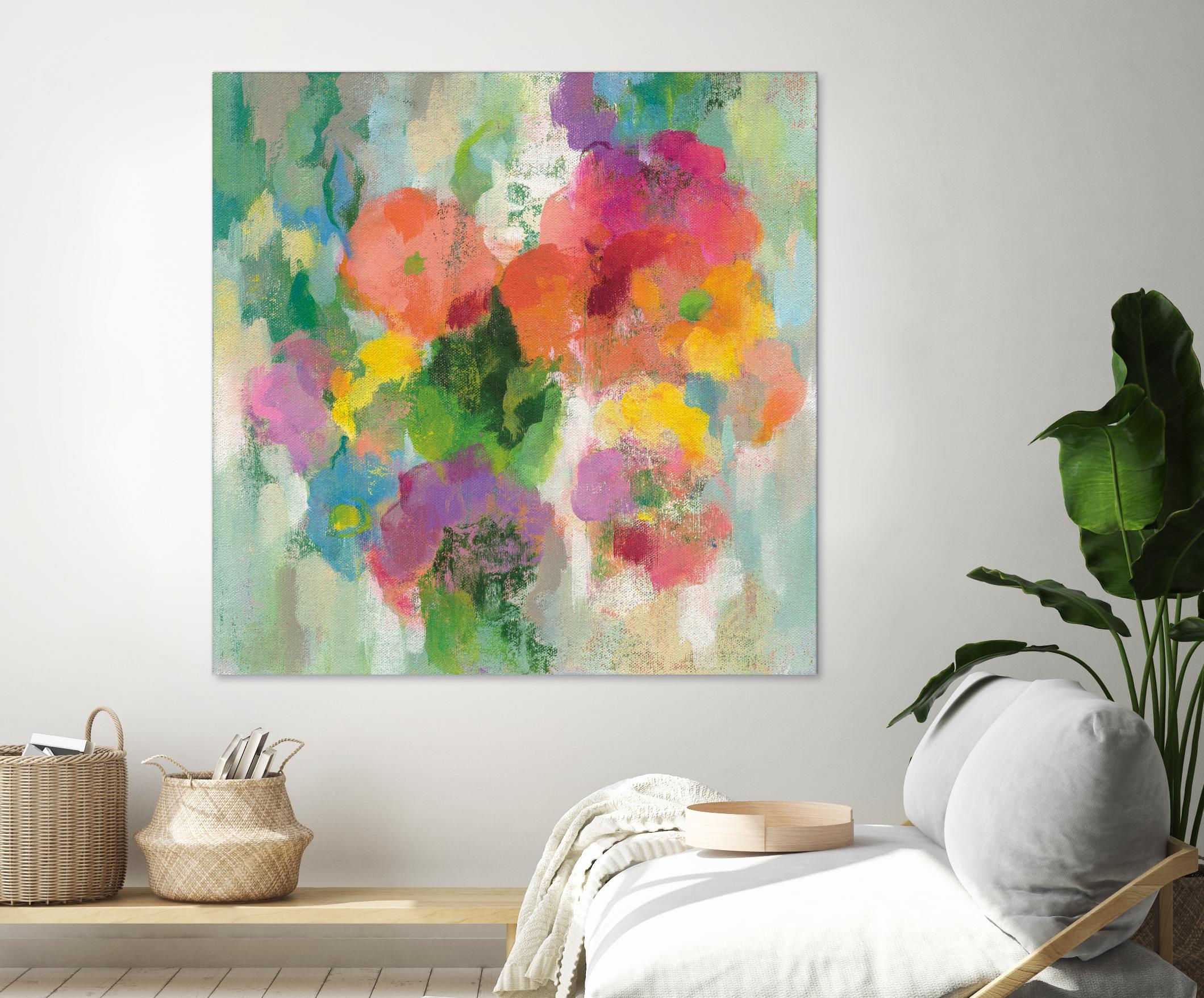 Colorful Garden II by Silvia Vassileva on GIANT ART - green floral