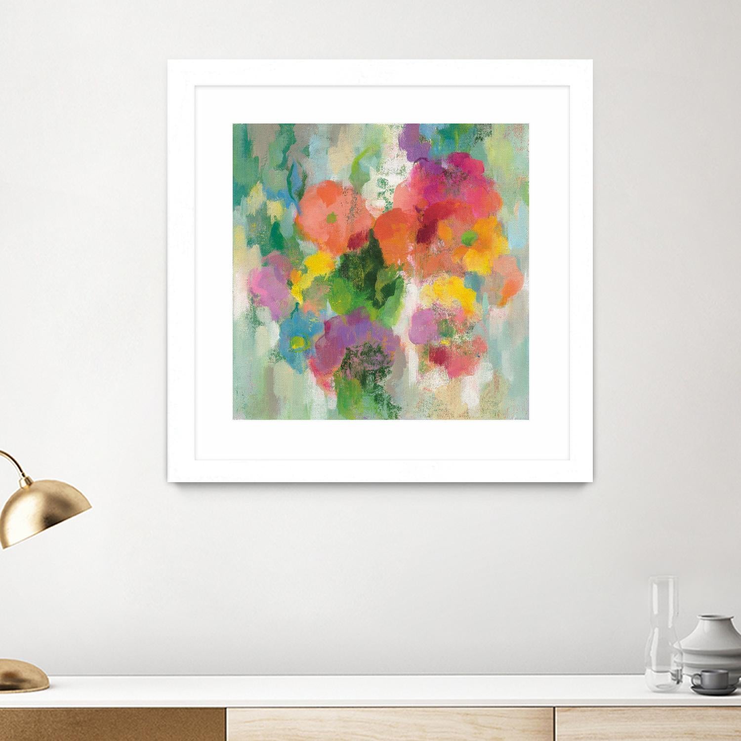 Colorful Garden II by Silvia Vassileva on GIANT ART - green floral