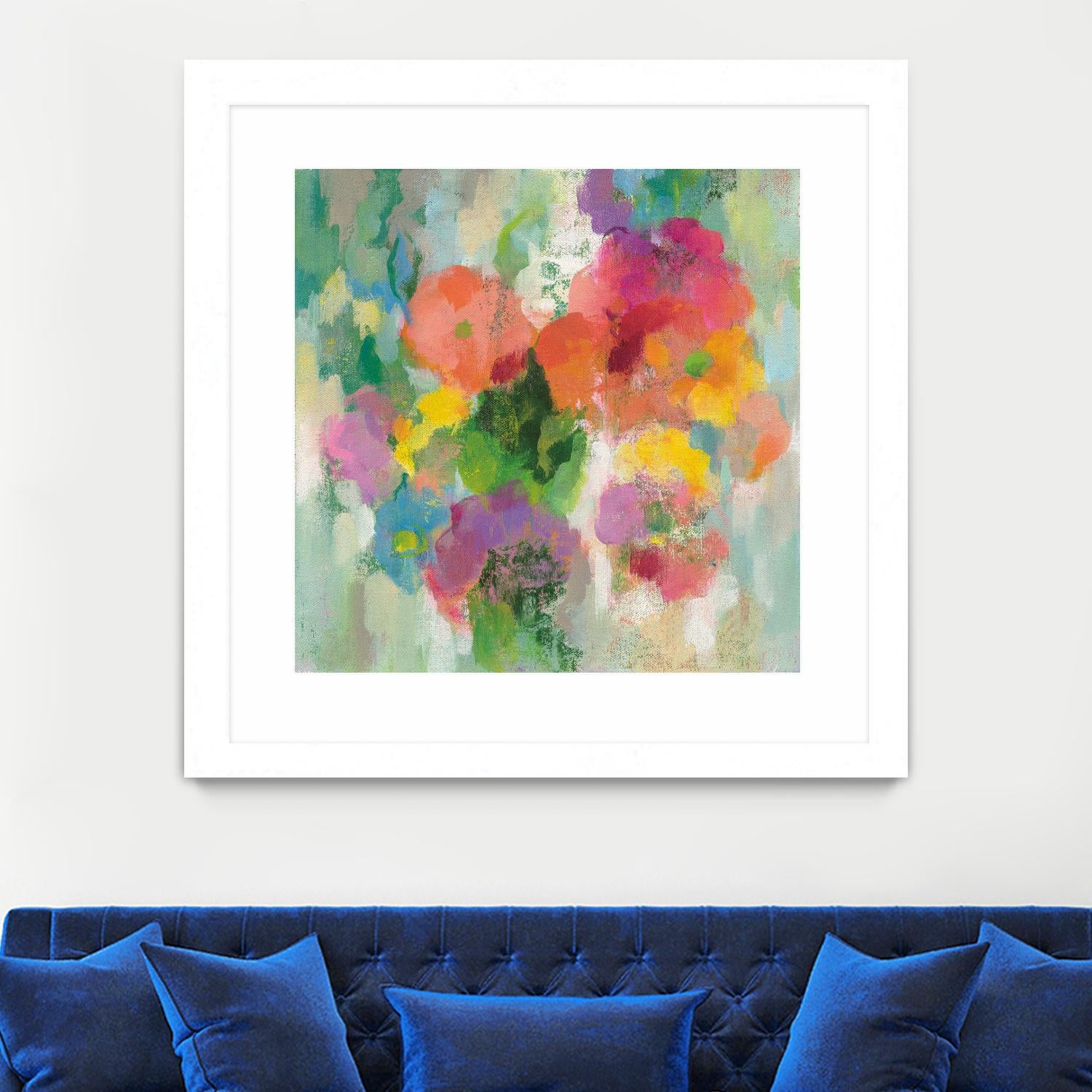 Colorful Garden II by Silvia Vassileva on GIANT ART - green floral