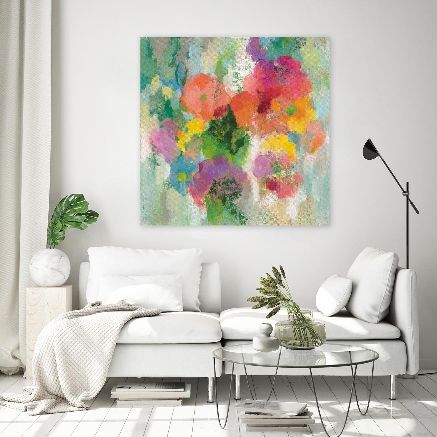 Colorful Garden II by Silvia Vassileva on GIANT ART - green floral