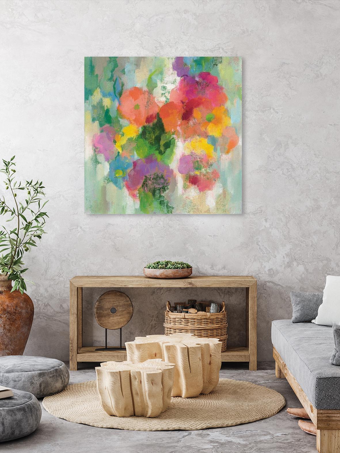 Colorful Garden II by Silvia Vassileva on GIANT ART - green floral