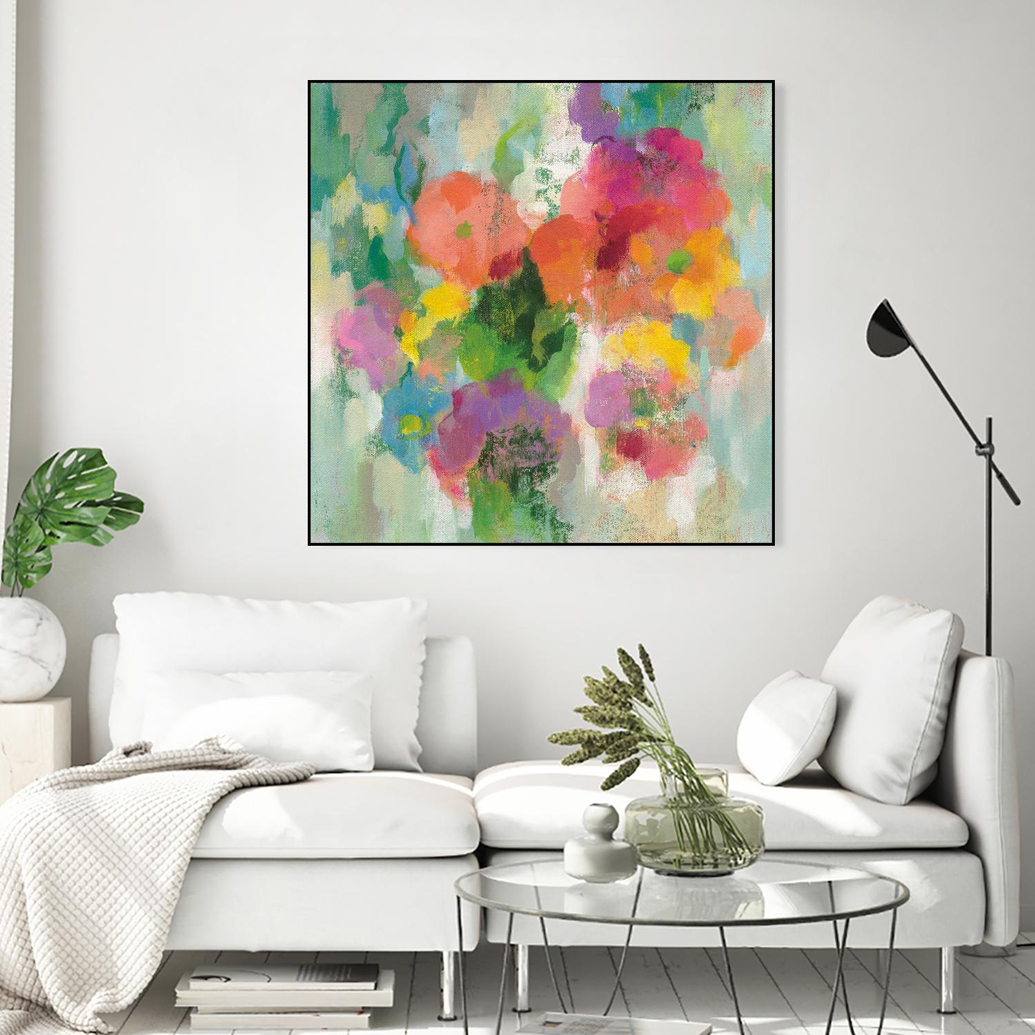 Colorful Garden II by Silvia Vassileva on GIANT ART - green floral