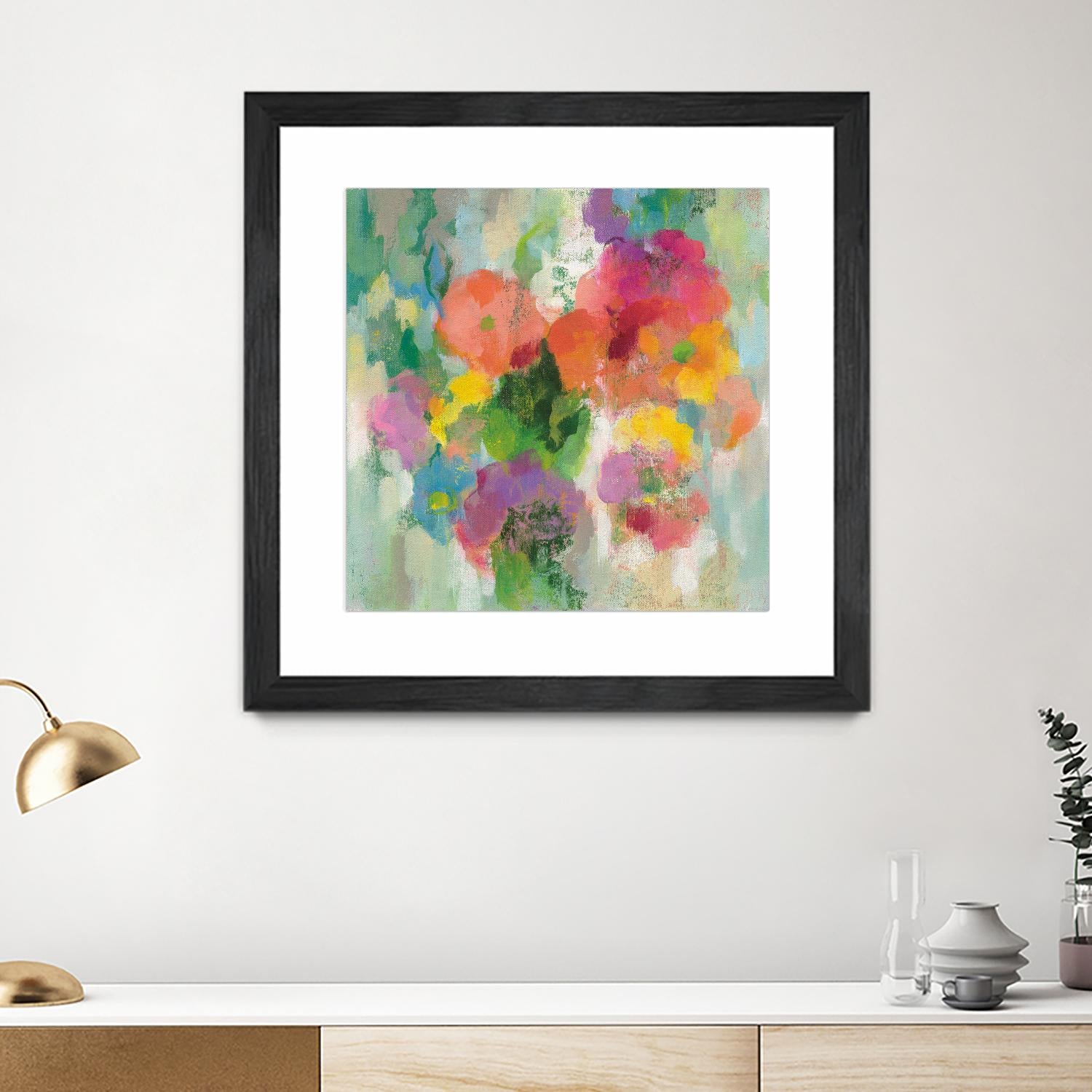 Colorful Garden II by Silvia Vassileva on GIANT ART - green floral