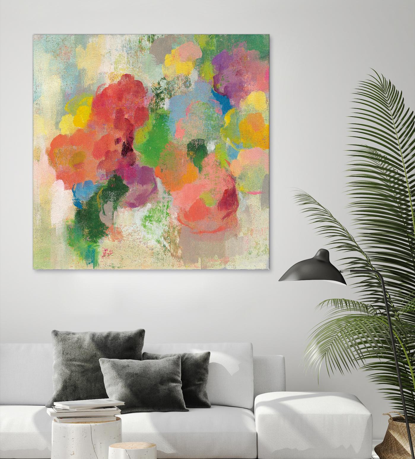 Colorful Garden III by Silvia Vassileva on GIANT ART - green floral