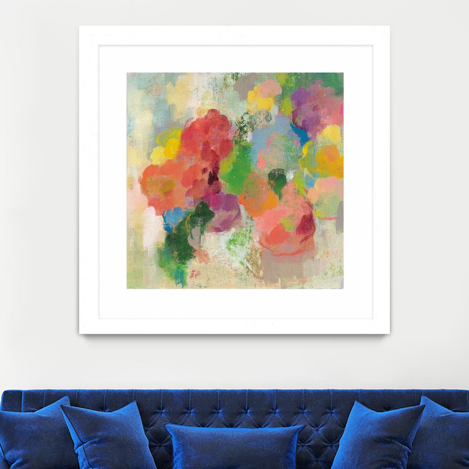 Colorful Garden III by Silvia Vassileva on GIANT ART - green floral