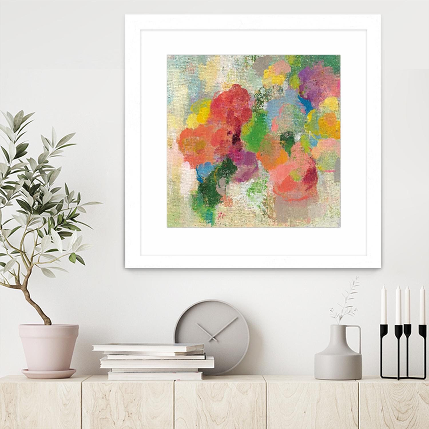 Colorful Garden III by Silvia Vassileva on GIANT ART - green floral