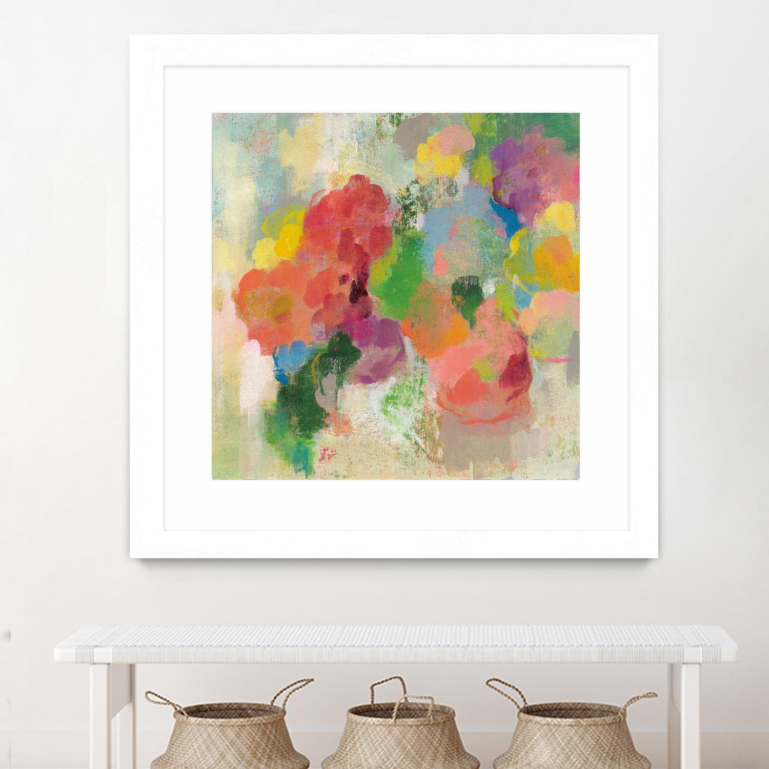 Colorful Garden III by Silvia Vassileva on GIANT ART - green floral