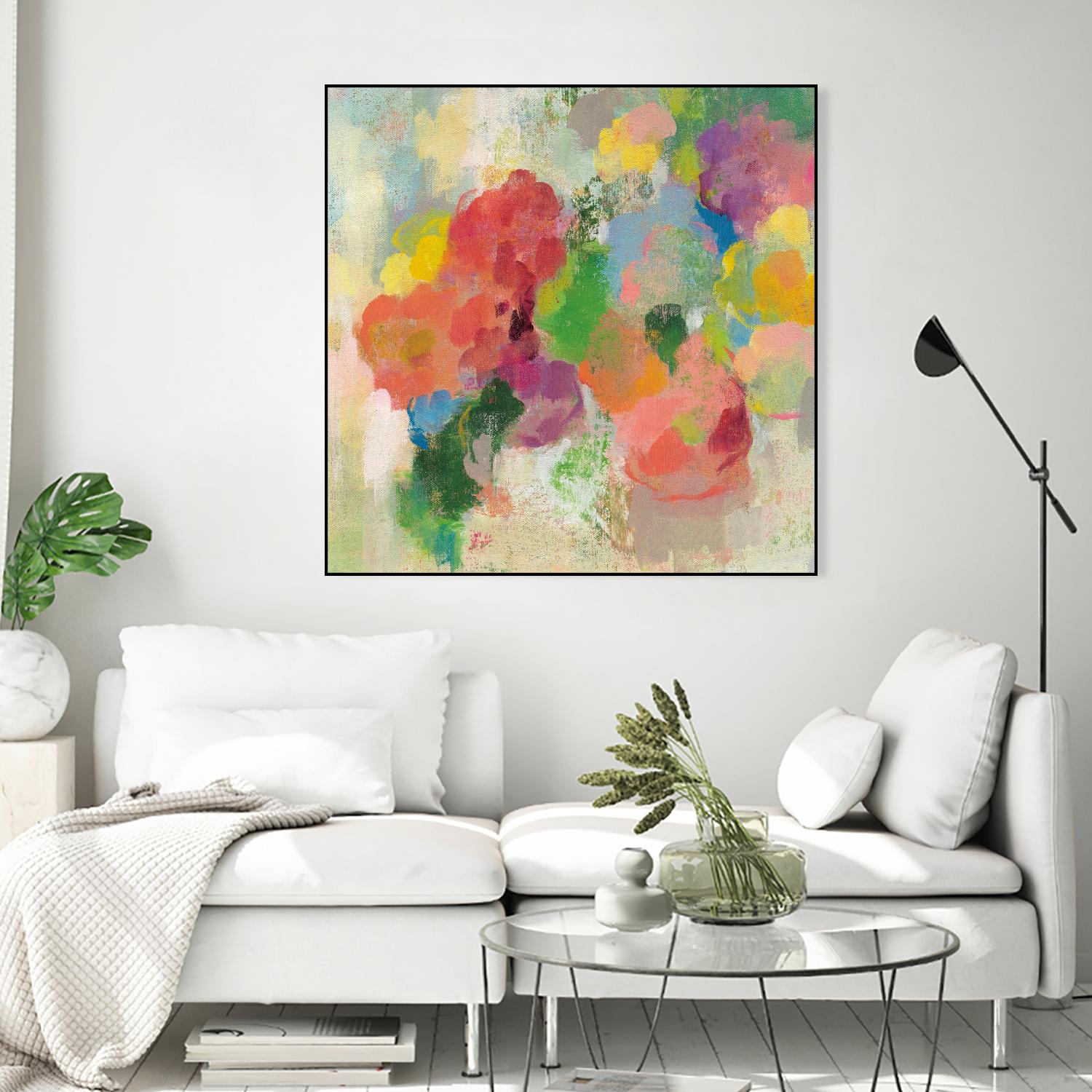 Colorful Garden III by Silvia Vassileva on GIANT ART - green floral