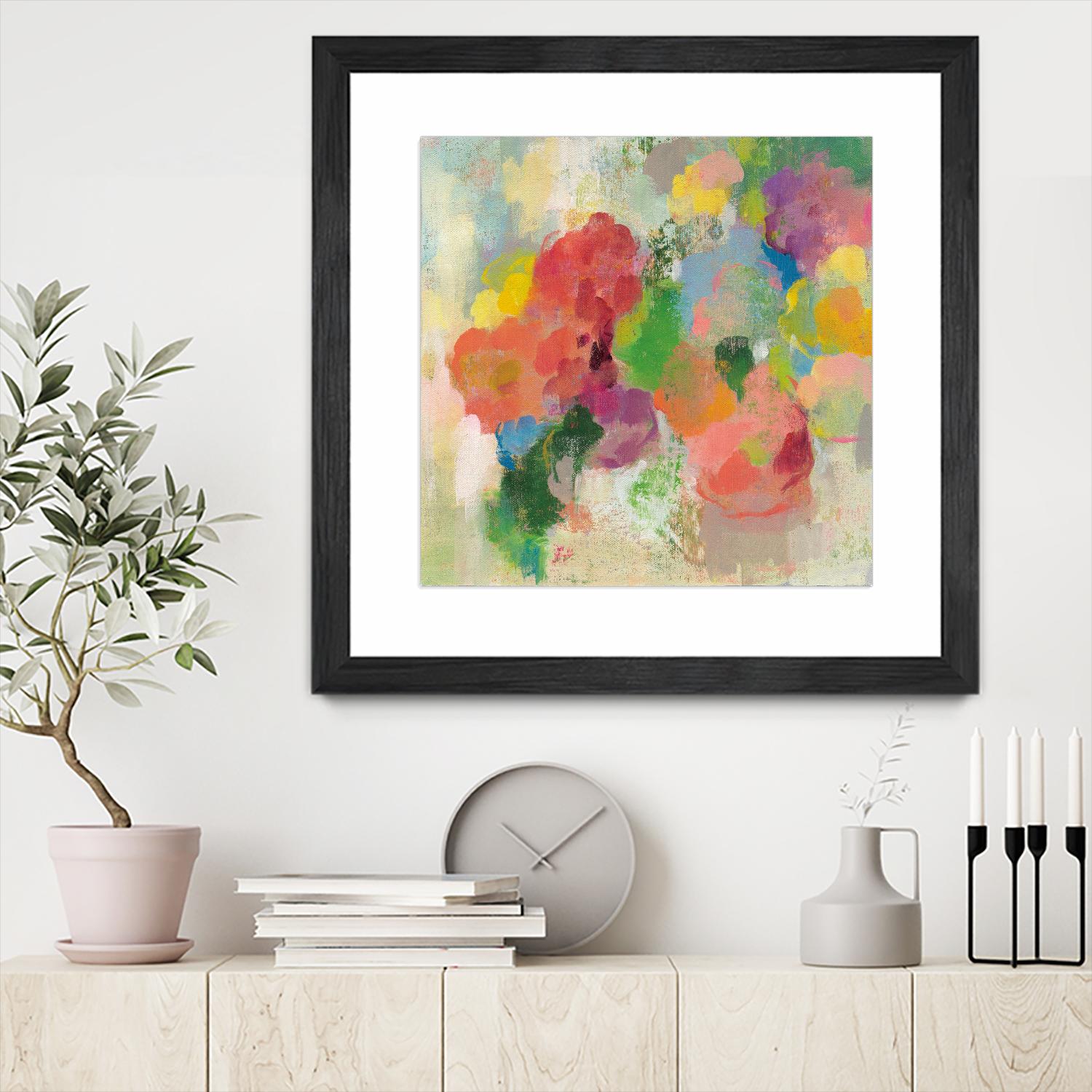 Colorful Garden III by Silvia Vassileva on GIANT ART - green floral