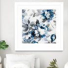 Scent of Roses Indigo II by Portfolio on GIANT ART - grey floral