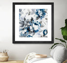 Scent of Roses Indigo II by Portfolio on GIANT ART - grey floral