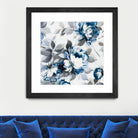 Scent of Roses Indigo II by Portfolio on GIANT ART - grey floral