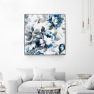 Scent of Roses Indigo II by Portfolio on GIANT ART - grey floral