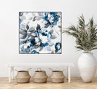 Scent of Roses Indigo II by Portfolio on GIANT ART - grey floral