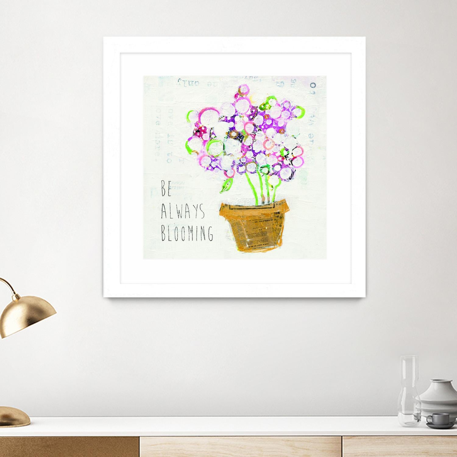 The Sweetness Inspiration by Kellie Day on GIANT ART - beige floral