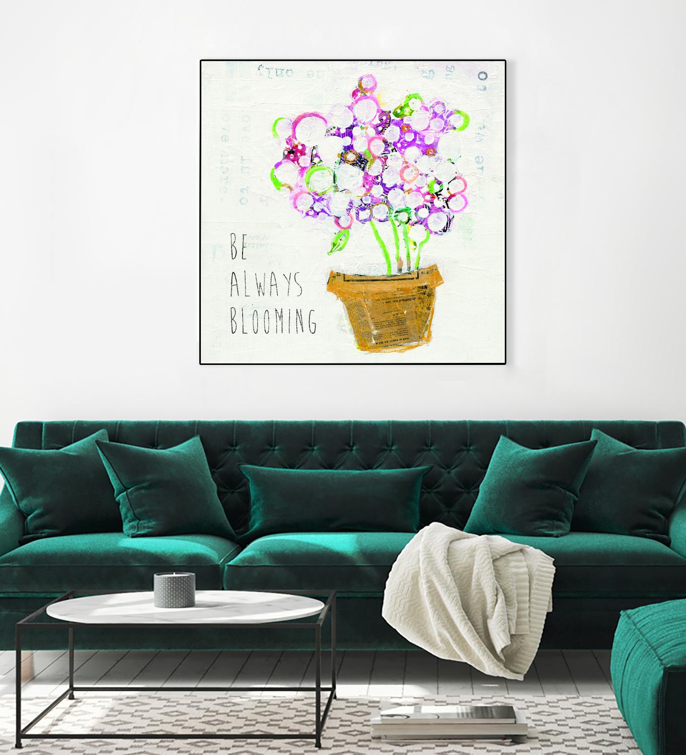 The Sweetness Inspiration by Kellie Day on GIANT ART - beige floral