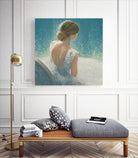 Before the Opera Blue by James Wiens on GIANT ART - white figurative ballerine