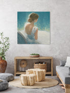 Before the Opera Blue by James Wiens on GIANT ART - white figurative ballerine