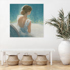 Before the Opera Blue by James Wiens on GIANT ART - white figurative ballerine