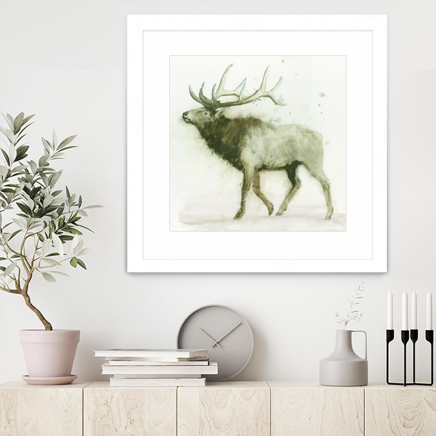 Elk 2 by James Wiens on GIANT ART - brown animals