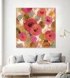 Glorious Pink Floral II by Silvia Vassileva on GIANT ART - yellow floral