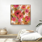 Glorious Pink Floral II by Silvia Vassileva on GIANT ART - yellow floral
