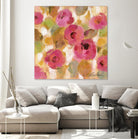 Glorious Pink Floral III by Silvia Vassileva on GIANT ART - yellow floral
