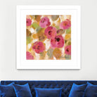 Glorious Pink Floral III by Silvia Vassileva on GIANT ART - yellow floral