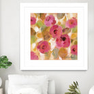 Glorious Pink Floral III by Silvia Vassileva on GIANT ART - yellow floral