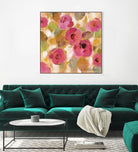 Glorious Pink Floral III by Silvia Vassileva on GIANT ART - yellow floral