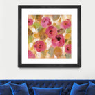 Glorious Pink Floral III by Silvia Vassileva on GIANT ART - yellow floral