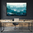 Mountainscape Blue by Michael Mullan on GIANT ART - white landscape