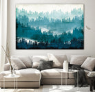 Mountainscape Blue by Michael Mullan on GIANT ART - white landscape