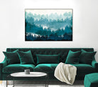 Mountainscape Blue by Michael Mullan on GIANT ART - white landscape