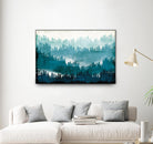 Mountainscape Blue by Michael Mullan on GIANT ART - white landscape