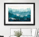 Mountainscape Blue by Michael Mullan on GIANT ART - white landscape