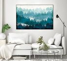 Mountainscape Blue by Michael Mullan on GIANT ART - white landscape