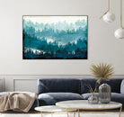 Mountainscape Blue by Michael Mullan on GIANT ART - white landscape