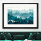Mountainscape Blue by Michael Mullan on GIANT ART - white landscape