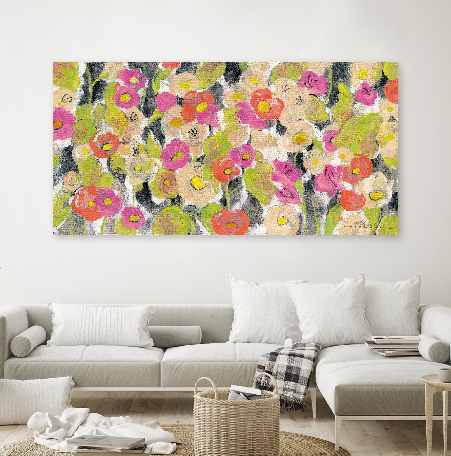 Velvety Florals by Silvia Vassileva on GIANT ART - green floral
