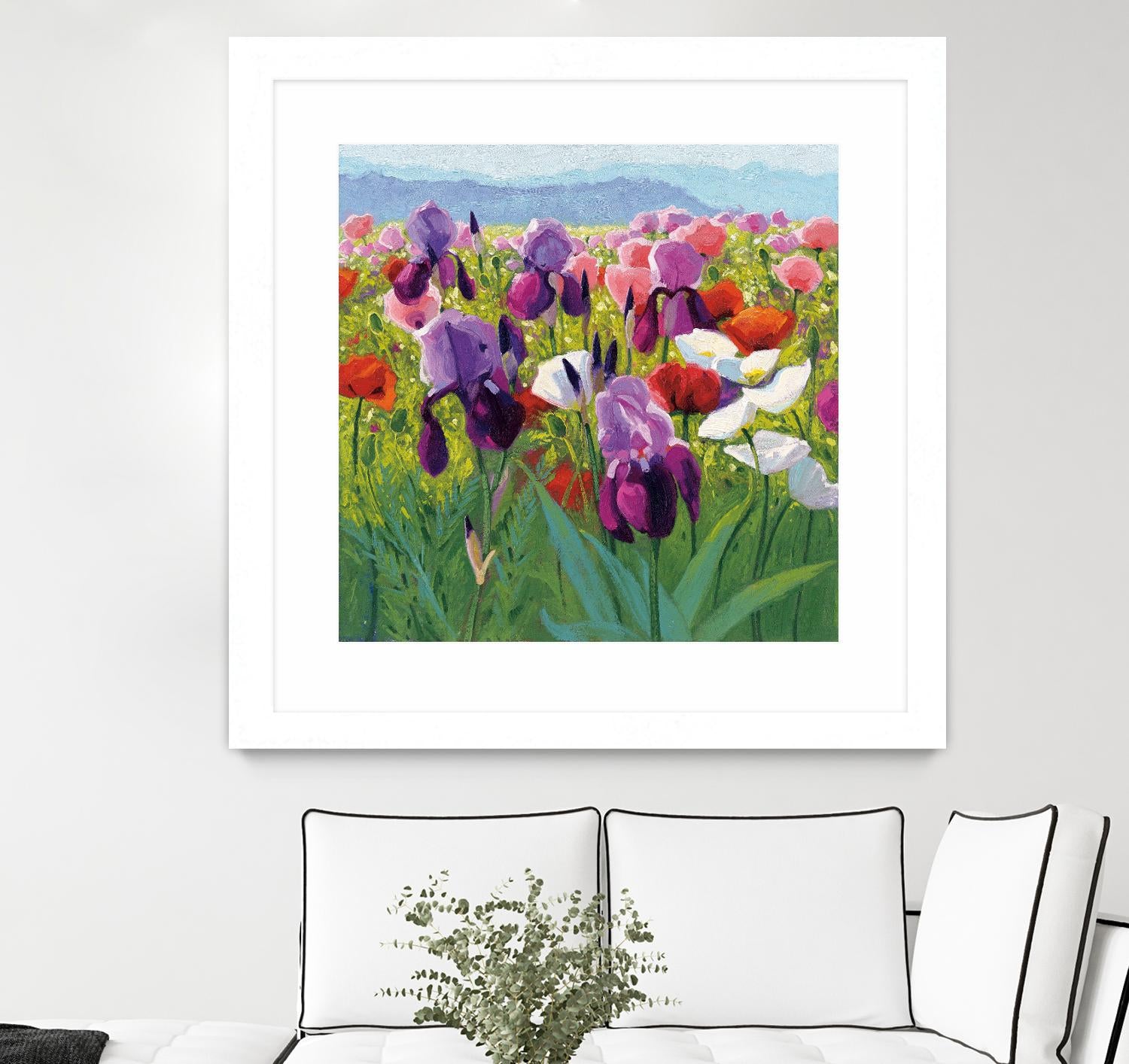 Early June by Shirley Novak on GIANT ART - green floral