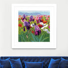 Early June by Shirley Novak on GIANT ART - green floral