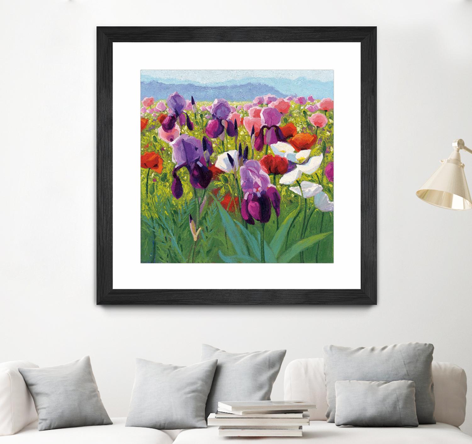 Early June by Shirley Novak on GIANT ART - green floral