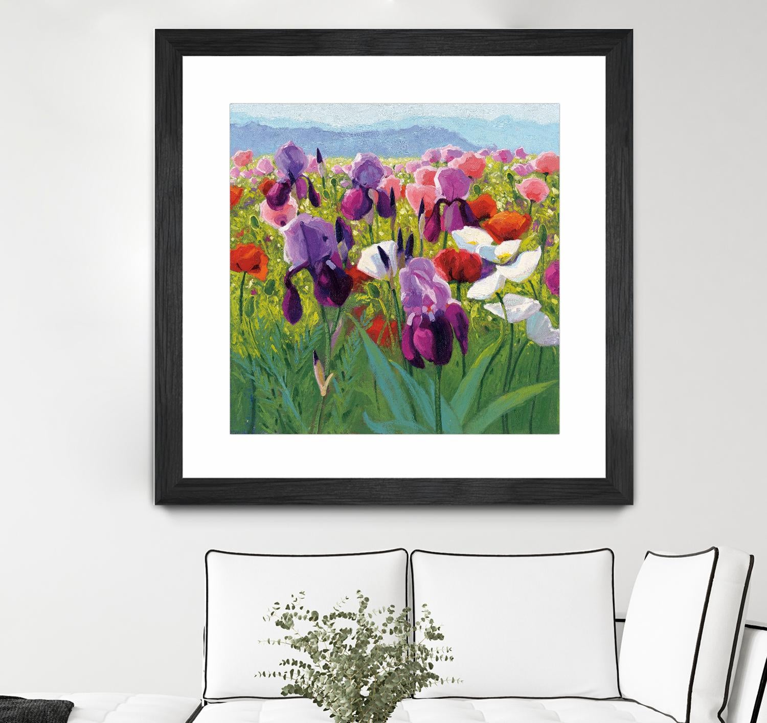 Early June by Shirley Novak on GIANT ART - green floral